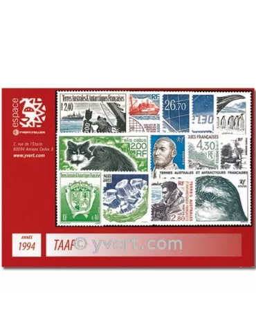 n° 184/193+PA129/33 - Timbre TAAF Année complète (1994)