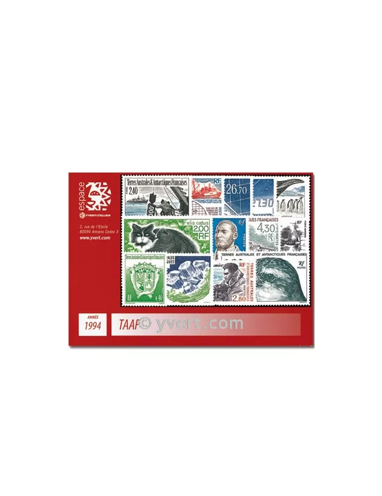n° 184/193+PA129/33 - Timbre TAAF Année complète (1994)