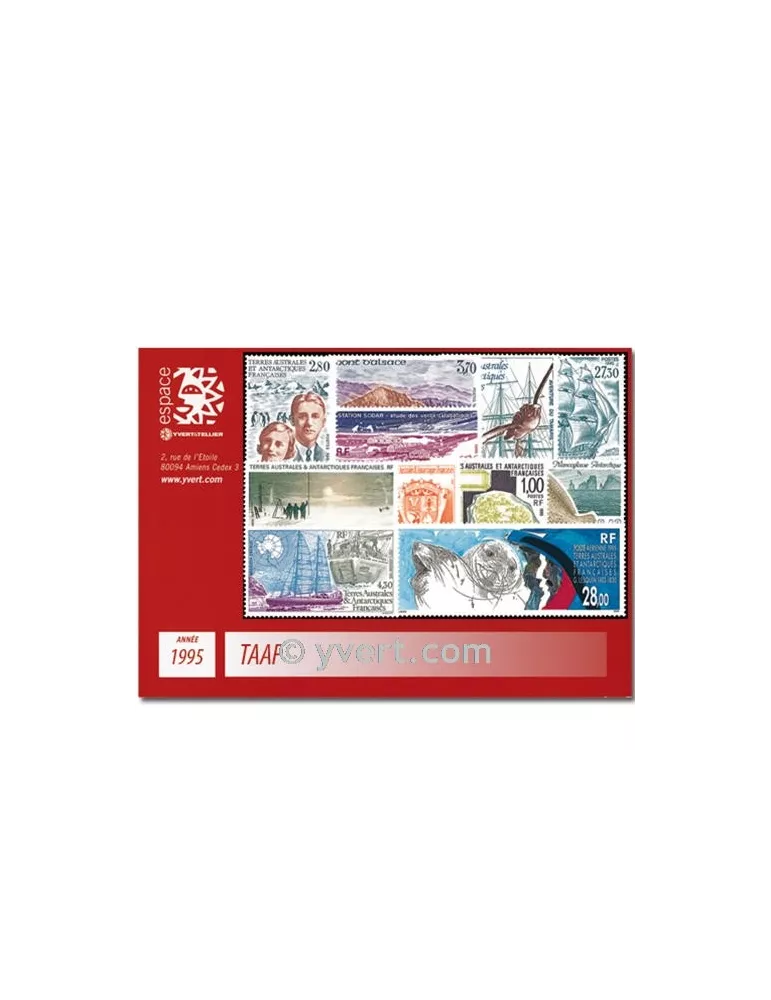 n° 194/202+PA134/36 - Timbre TAAF Année complète (1995)