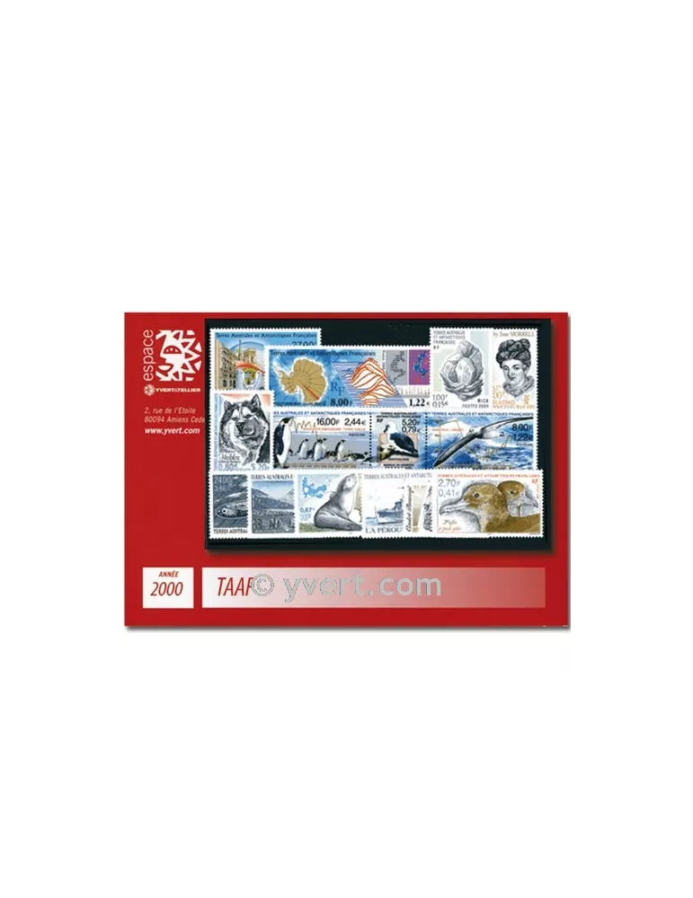 n° 264/286 - Timbre TAAF Année complète (2000)