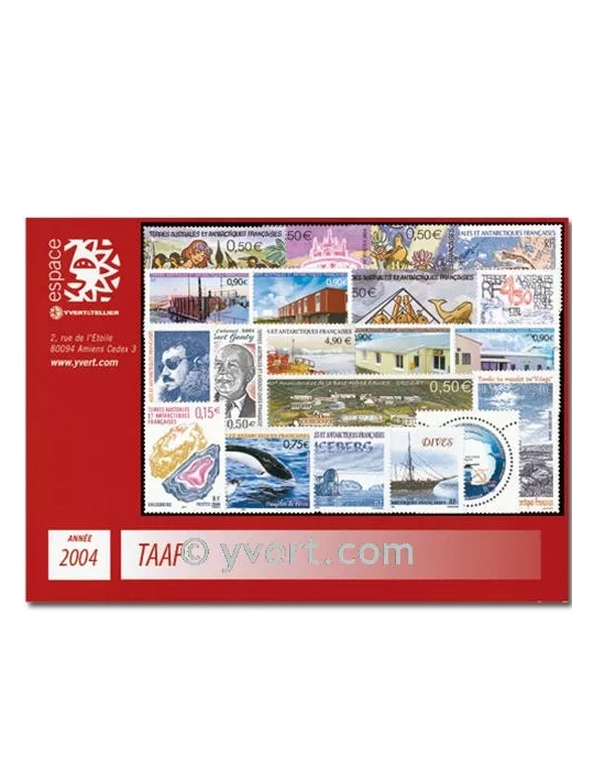 n° 384/403 - Timbre TAAF Année complète (2004)