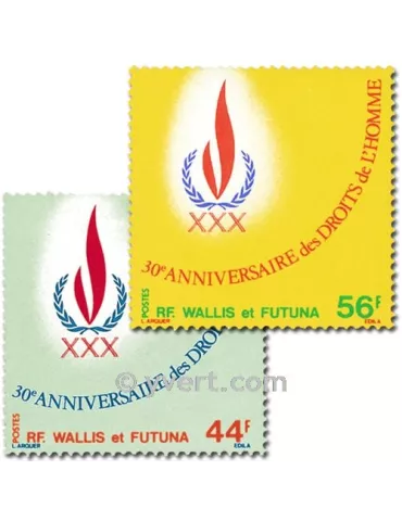 n° 224/225 - Timbre Wallis et Futuna Poste 2