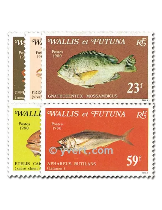 n° 259/263 - Timbre Wallis et Futuna Poste