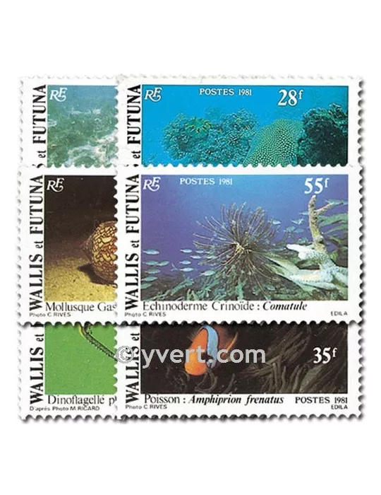 n° 267/272 - Timbre Wallis et Futuna Poste