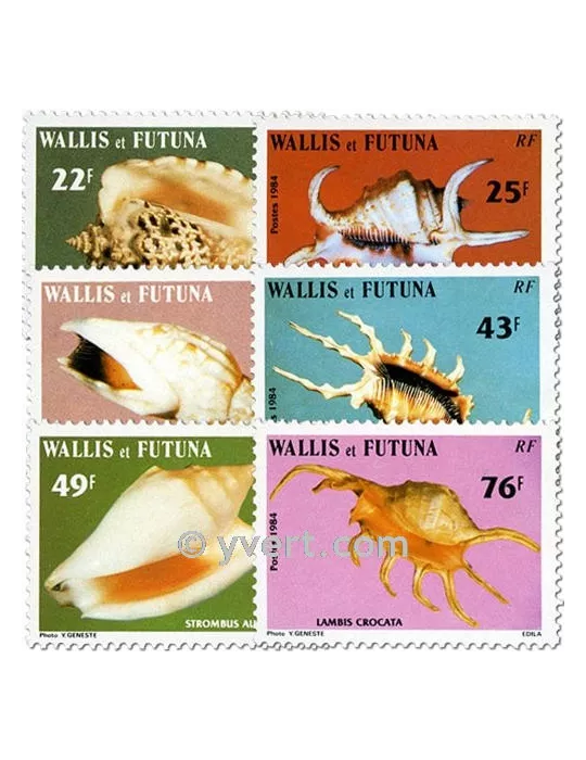 n° 312/317f (feuille) - Timbre Wallis et Futuna Poste