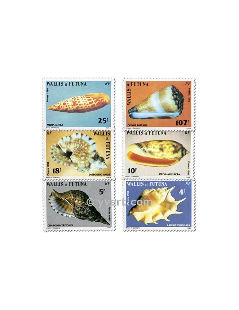 n° 337/342f (feuille) - Timbre Wallis et Futuna Poste