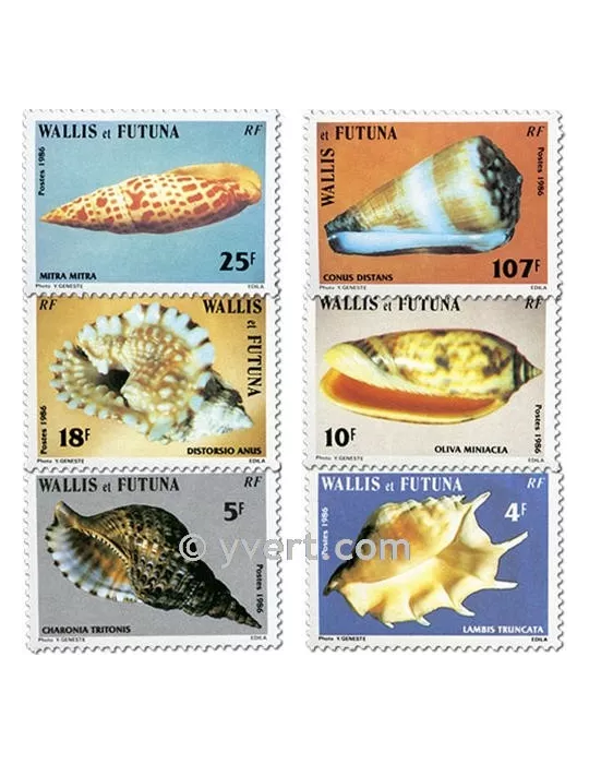 n° 337/342f (feuille) - Timbre Wallis et Futuna Poste