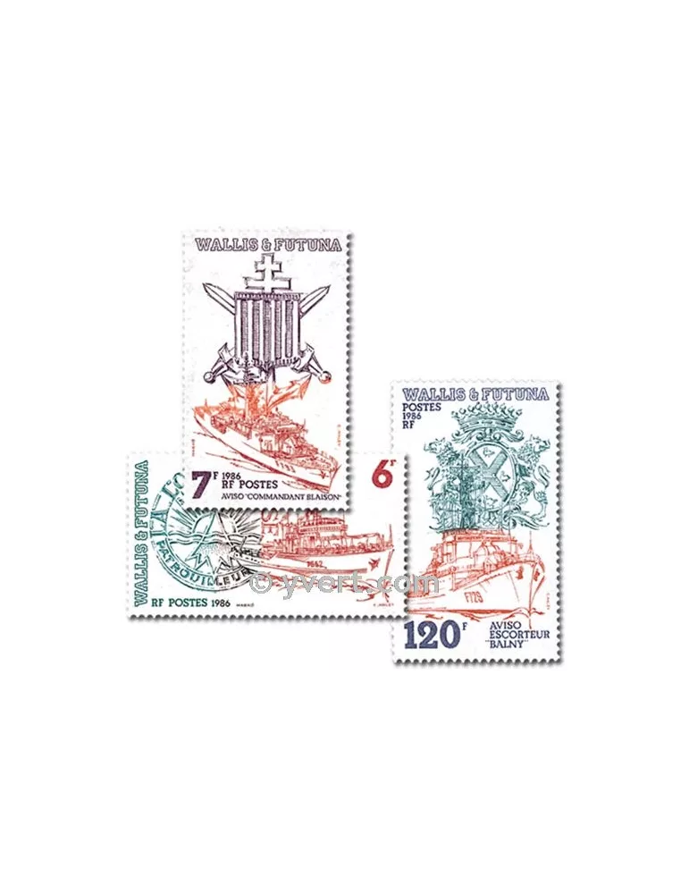 n° 348/350 - Timbre Wallis et Futuna Poste