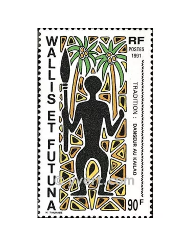 n° 418 - Timbre Wallis et Futuna Poste 2
