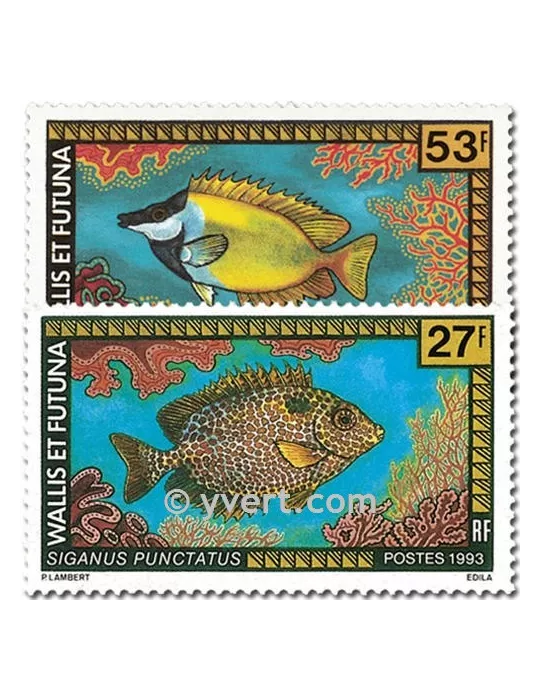 n° 457/458 - Timbre Wallis et Futuna Poste