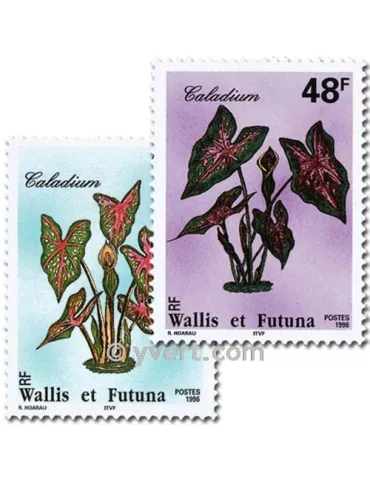 n° 493/494 - Timbre Wallis et Futuna Poste 2