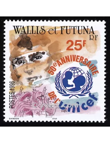 n° 496 - Timbre Wallis et Futuna Poste 2