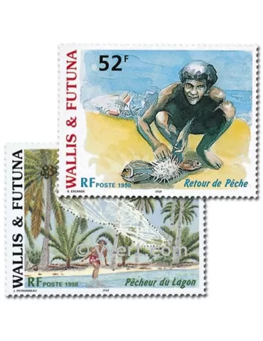 n° 518/519 - Timbre Wallis et Futuna Poste