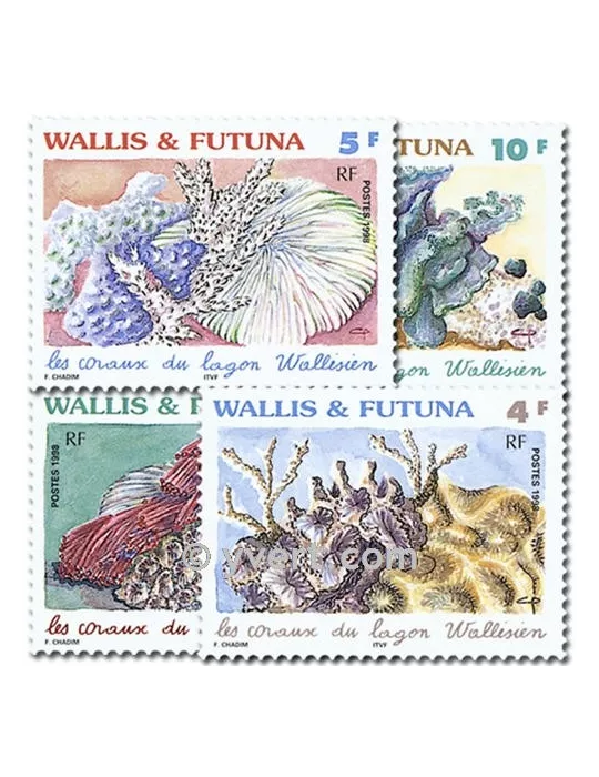 n° 523/526 - Timbre Wallis et Futuna Poste