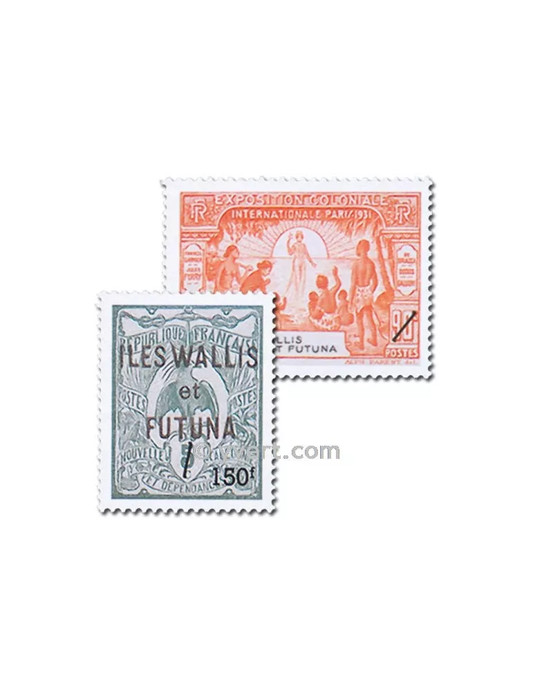 n° 649/650 - Timbre Wallis et Futuna Poste