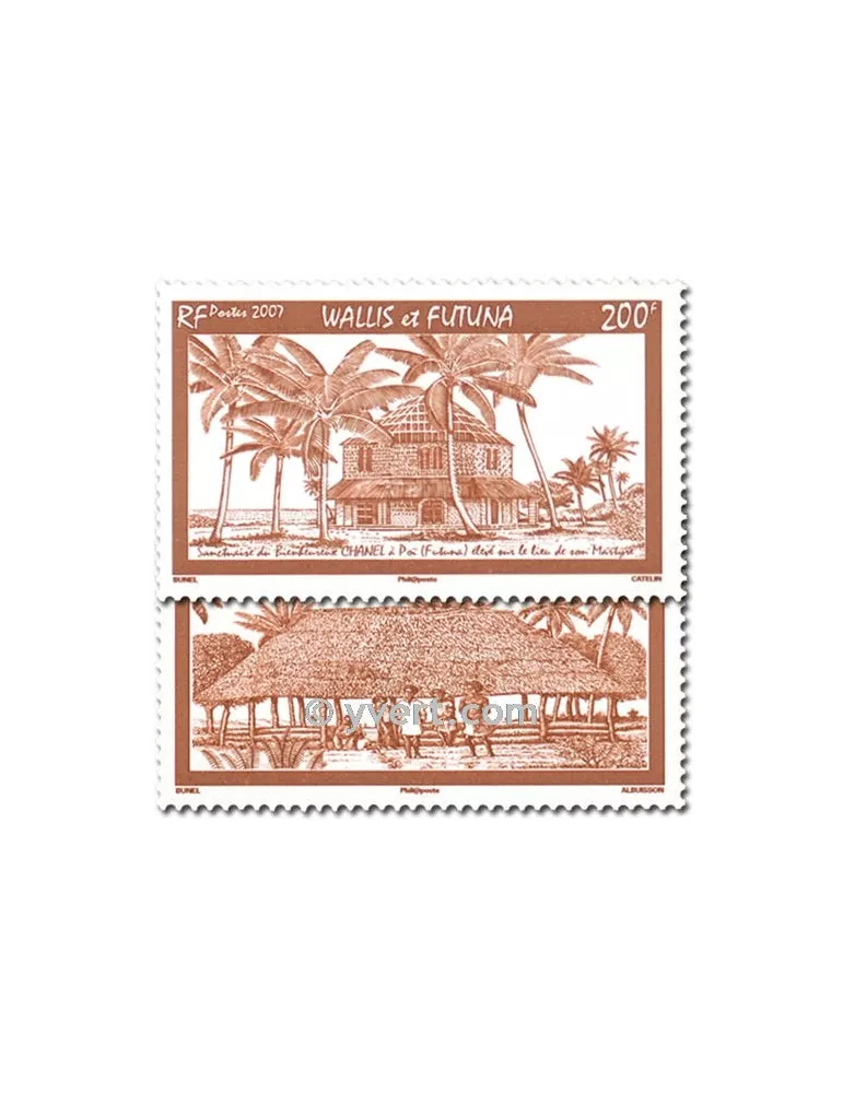 n° 681/682 - Timbre Wallis et Futuna Poste
