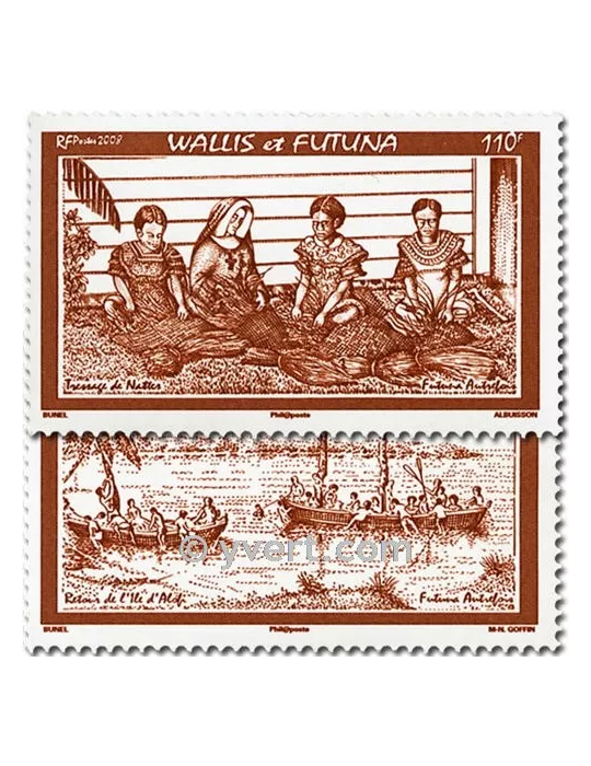 n° 697/698 - Timbre Wallis et Futuna Poste