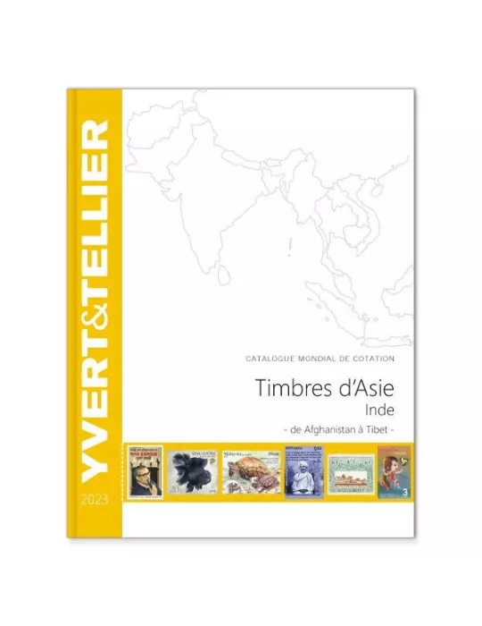 ASIE - INDE - 2023 (Catalogue des timbres d´Asie/Inde de Afghanistan à Tibet)