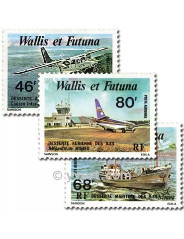 n° 89/91 - Timbre Wallis et Futuna Poste aérienne