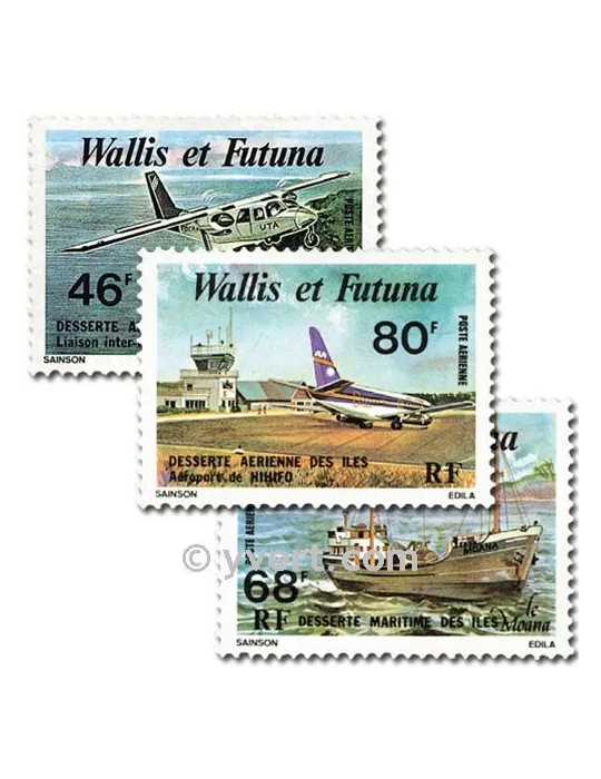 n° 89/91 - Timbre Wallis et Futuna Poste aérienne
