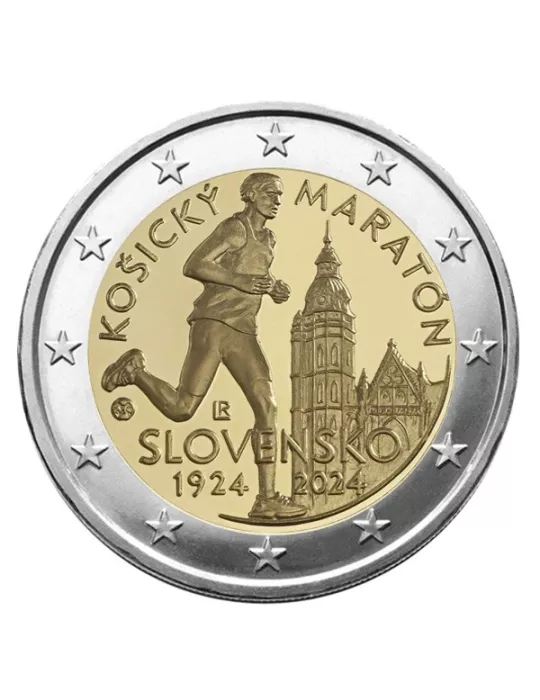 2 EURO COMMEMORATIVE 2024 : SLOVAQUIE (100 ans du marathon international de Kosice)