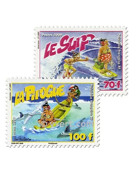 n° 876/877 - Timbre Polynésie Poste