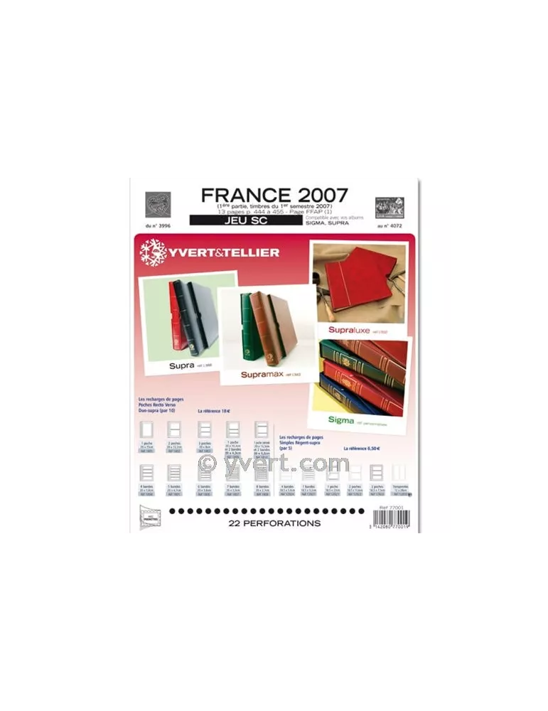 FRANCE SC : 2007 - 1ER SEMESTRE (JEUX AVEC POCHETTES)