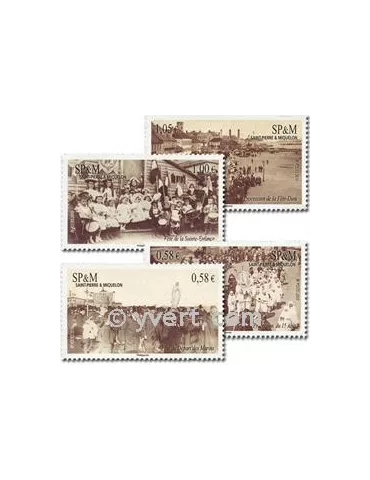 n° 986/989 (BF 15) - Timbre Saint-Pierre et Miquelon Poste