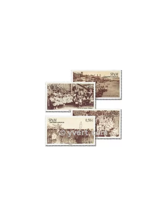 n° 986/989 (BF 15) - Timbre Saint-Pierre et Miquelon Poste