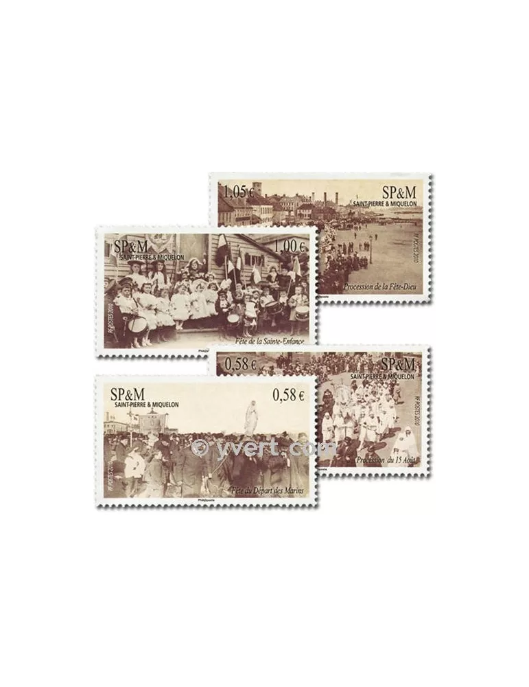 n° 986/989 (BF 15) - Timbre Saint-Pierre et Miquelon Poste