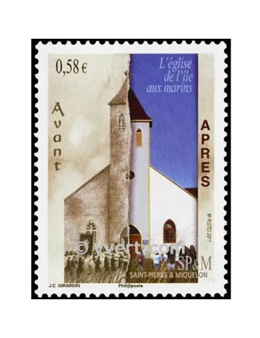 n° 1000 - Timbre Saint-Pierre et Miquelon Poste 2