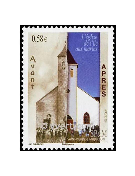 n° 1000 - Timbre Saint-Pierre et Miquelon Poste