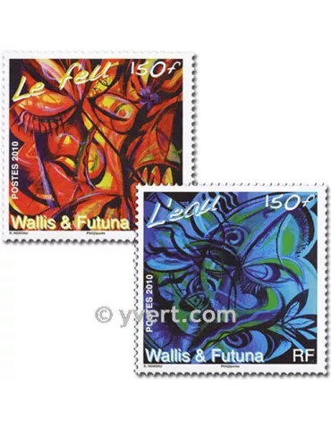 n° 742/743 - Timbre Wallis et Futuna Poste 2