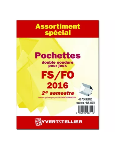 Assortiment de pochettes (double soudure) : 2016-2e semestre