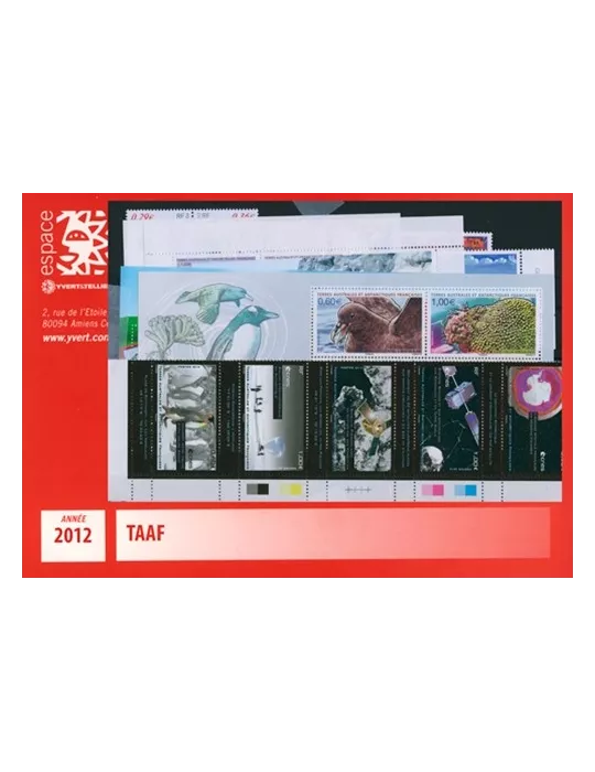 n° 602/640 - Timbre TAAF Année complète (2012)