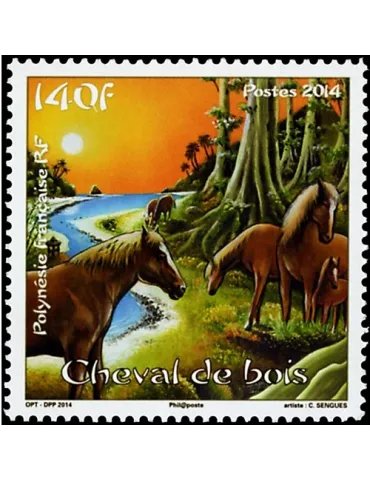 n° 1053 - Timbre Polynésie Poste 2