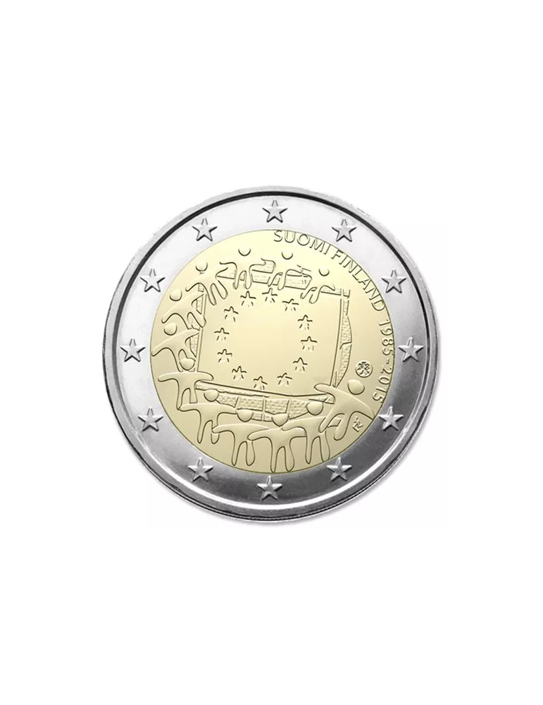 2 EURO COMMEMORATIVE 2015 : FINLANDE (30e anniversaire du drapeau européen)