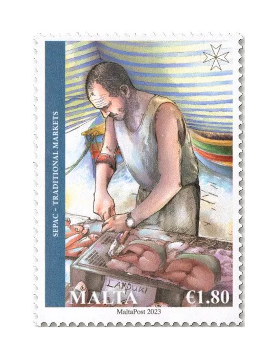 n° 2126/2127 - Timbre MALTE Poste