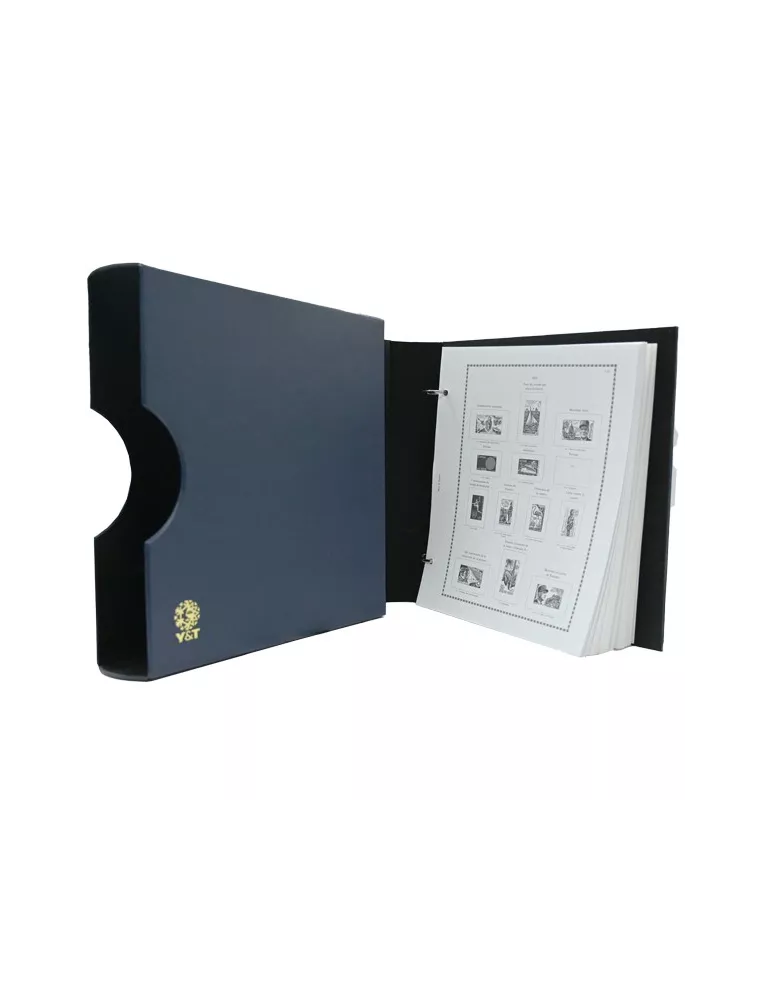 ALBUM FUTURA PRESTIGE (Album pour timbres à anneaux) : Etui + reliure