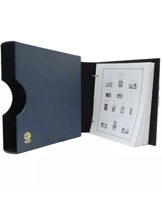 ALBUM FUTURA PRESTIGE (Album pour timbres à anneaux) : Etui + reliure