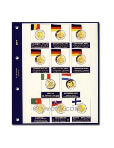 Recharges 2 EUROS commémoratifs 2009 - MARINI®