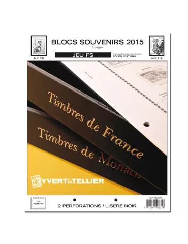 BLOCS SOUVENIRS FS : 2015 (JEUX SANS POCHETTES)