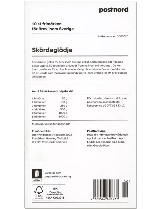 n° C3471 - Timbre SUEDE Carnets