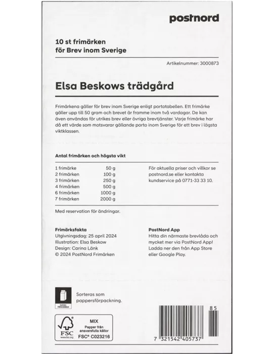 n° C3521 - Timbre SUEDE Carnets