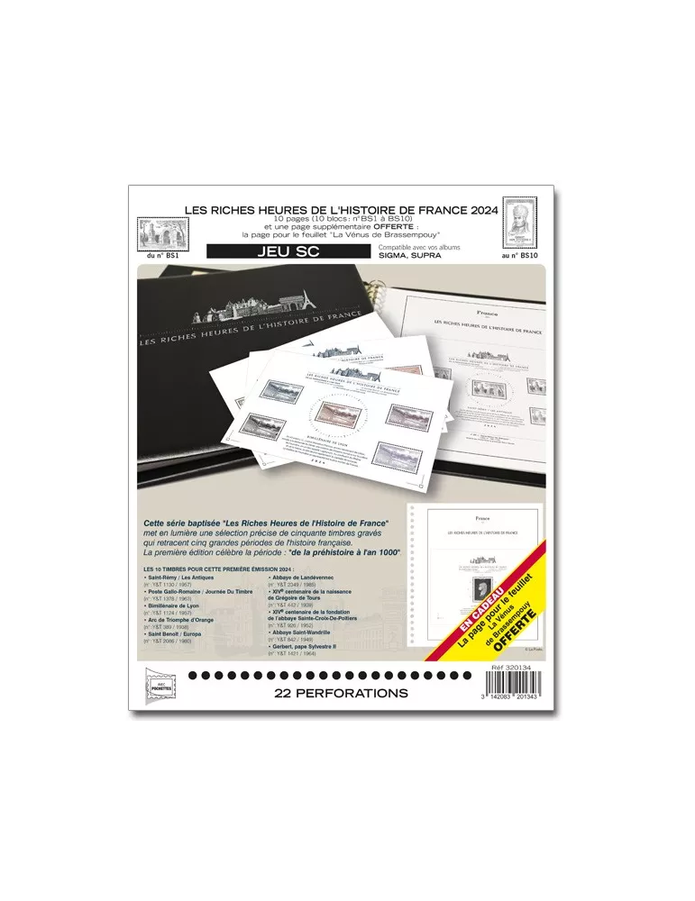 LES RICHES HEURES DE L´HISTOIRE DE FRANCE SC : 2024 (JEUX AVEC POCHETTES)