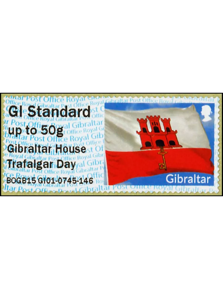 n° 8 - Timbre GIBRALTAR Timbres de distributeurs