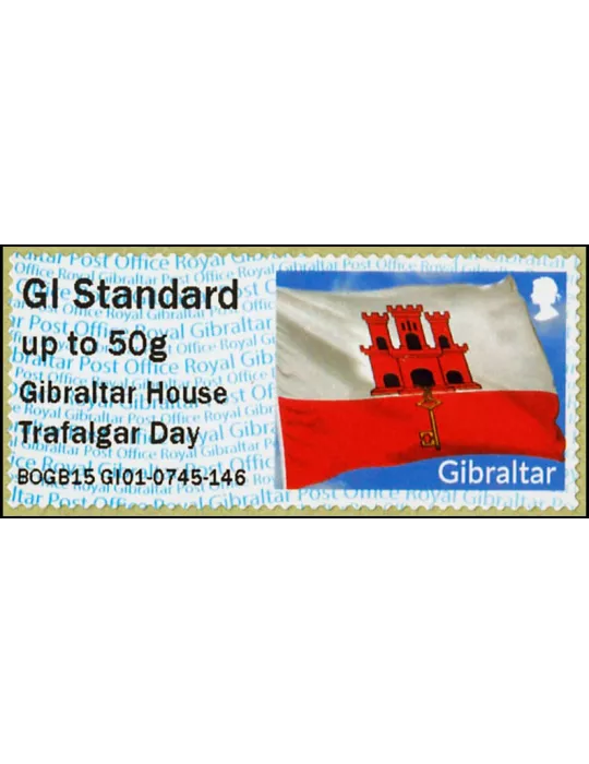 n° 8 - Timbre GIBRALTAR Timbres de distributeurs