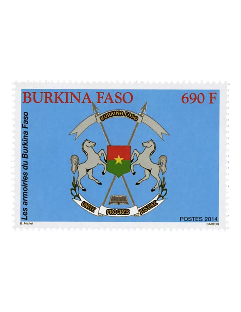 n° 1421 - Timbre BURKINA Poste