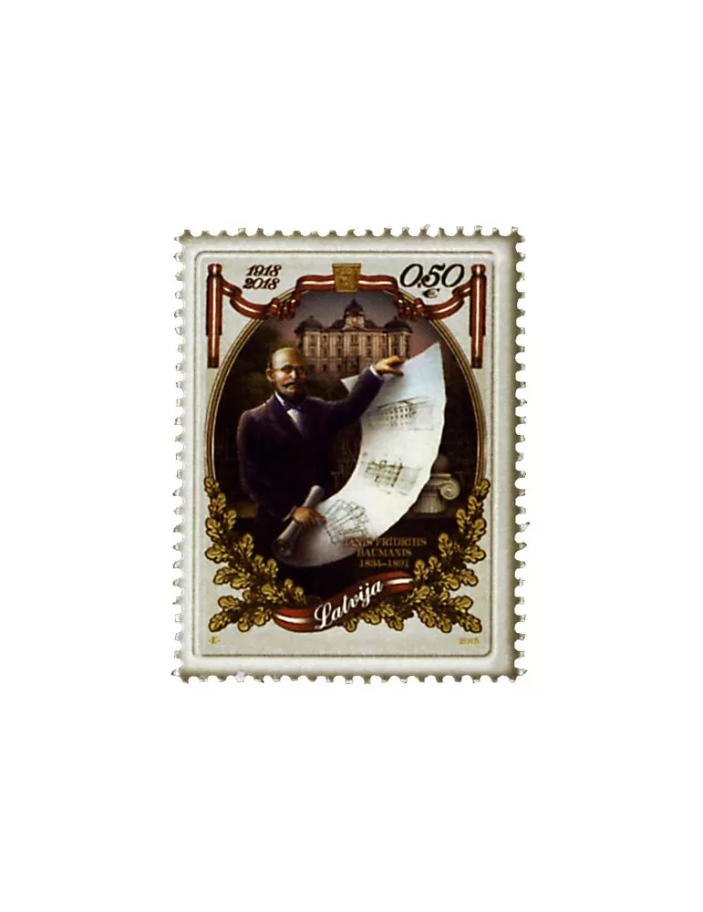 n° 938 - Timbre LETTONIE Poste