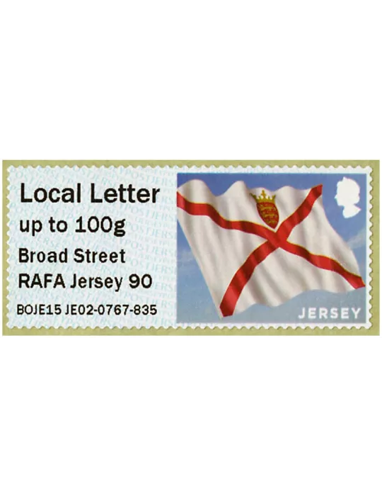 n° 9 - Timbre JERSEY Timbres de distributeurs